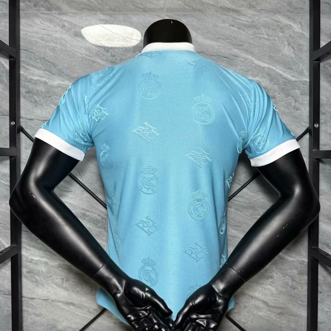 Real Madrid Authentic Football Jersey Blue Polo Special Edition Shirt 2025/26
