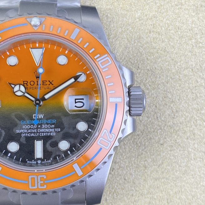 [2026 Mirror Grade]Rolex Submariner DIW Persimmon Orange Black Dial Ceramic Orange Bezel