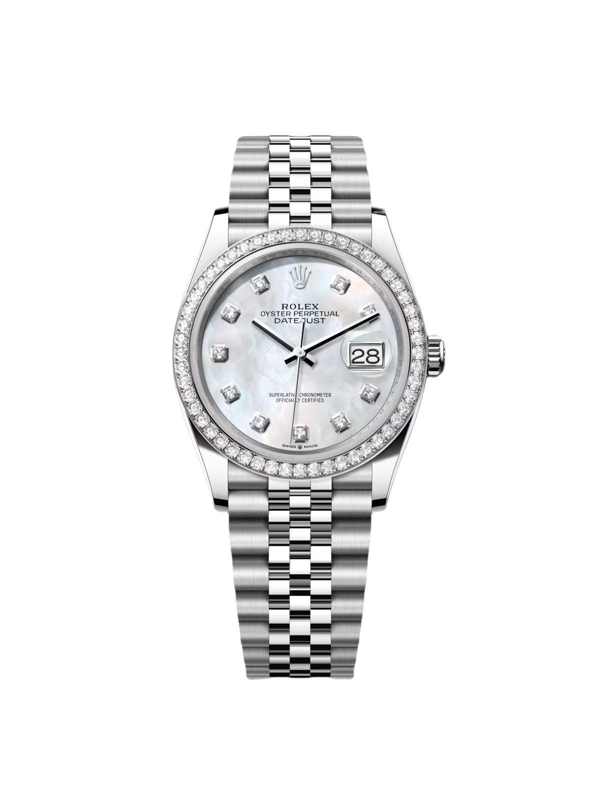 [2026 Mirror Grade]RLX  Datejust 36mm 126284 Mother-of-Pearl Dial Oyster Bracelet
