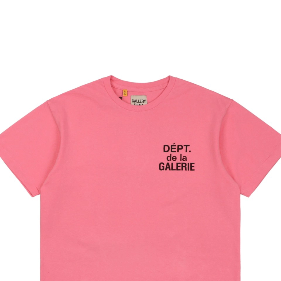 Gallery Dept Valentine’s Day Pink Limited French Letter Print T-Shirt