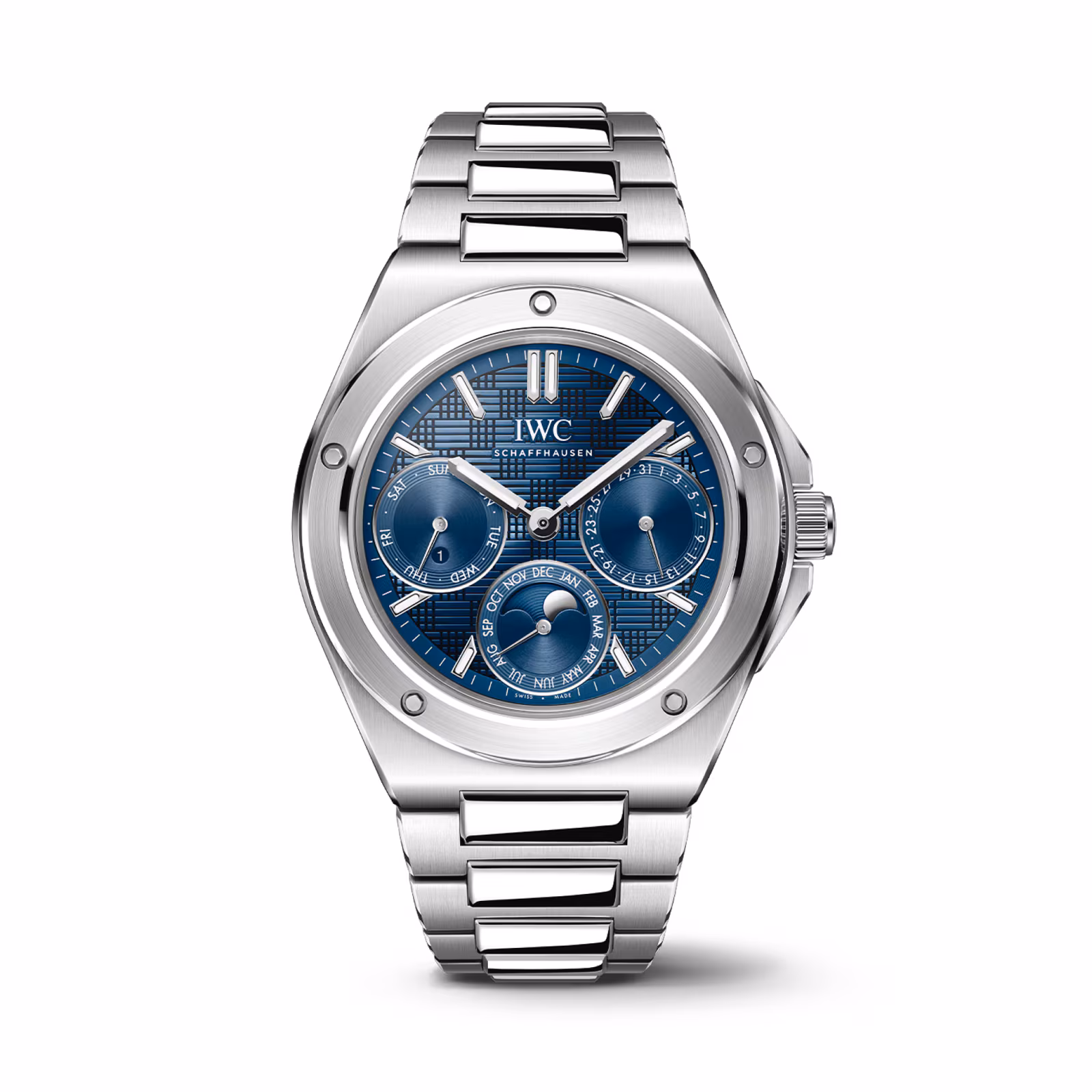 [2026 Mirror Grade]IWC Ingenieur Perpetual Calendar 41mm MensWatch Blue IW344903