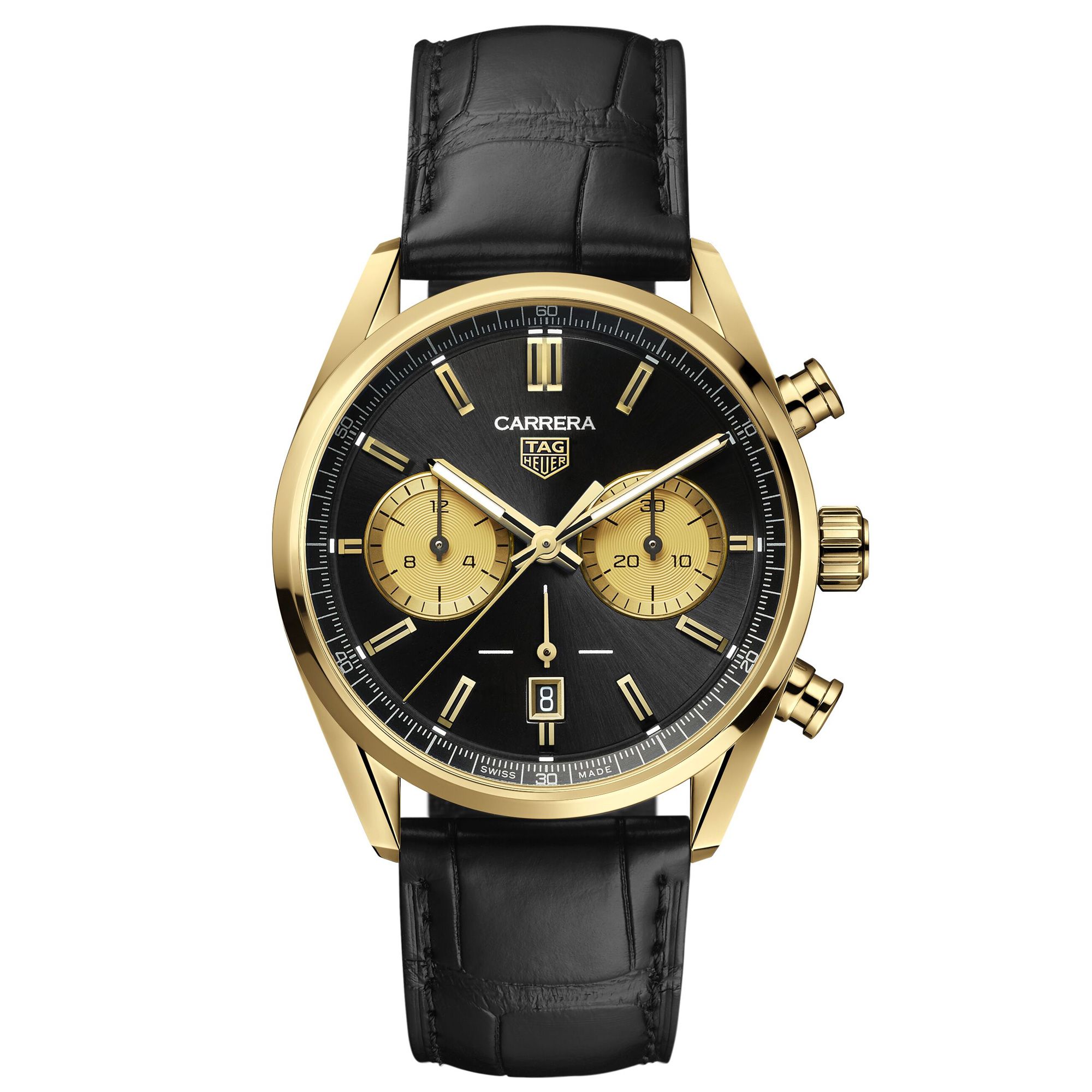 [2026 Mirror Grade]TAG Heuer Carrera Chronograph  Automatic, 42 mm, Gold 3N CBN2044.FC8313