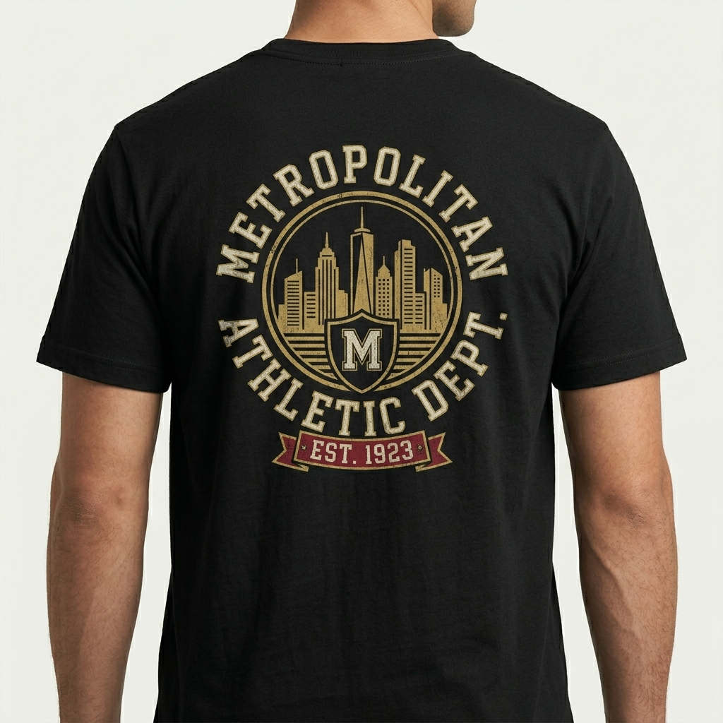 City Varsity Tee, Vintage Athletic Graphic T-Shirt, Unisex Streetwear Shirt CityTee7