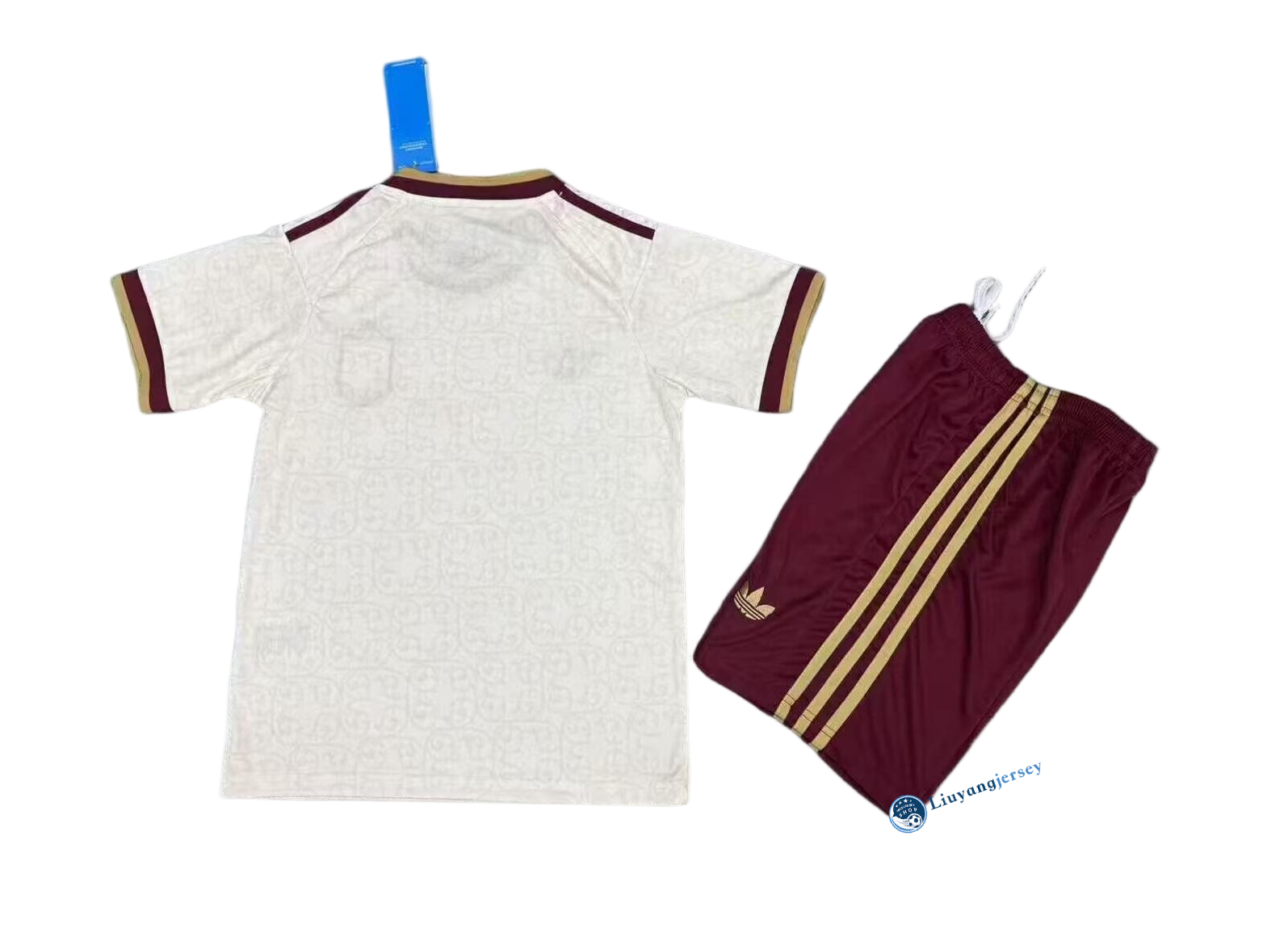 Spain Soccer Jersey Away Kids Kit Jersey+Shorts World Cup 2026