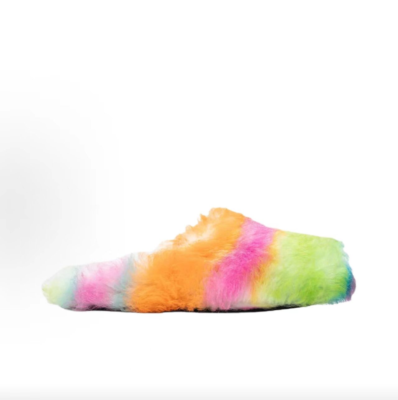 Marni Rainbow Tie-Dye Haircalf Mules