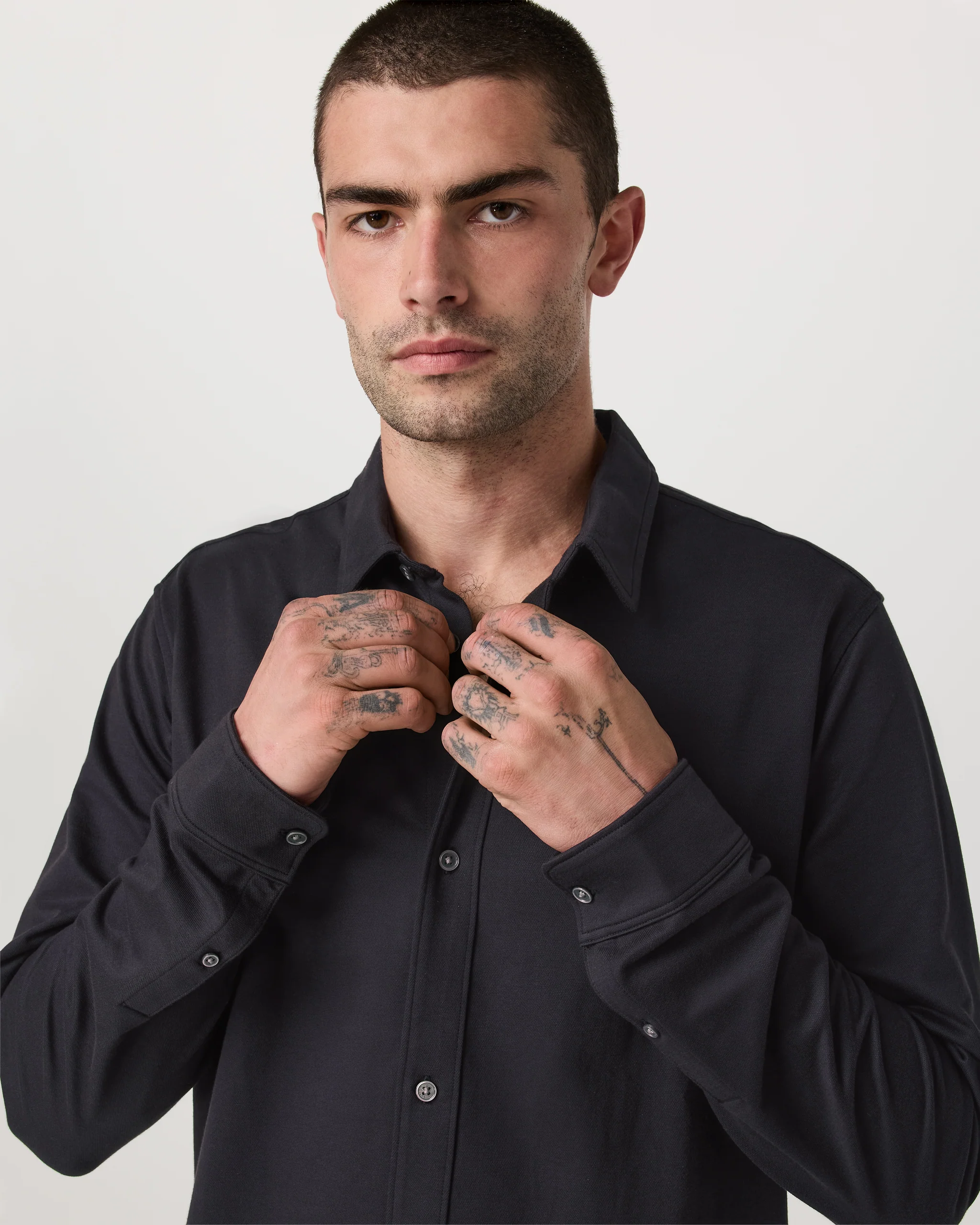 Long Sleeve Knit Oxford Button Down - Classic Fit
