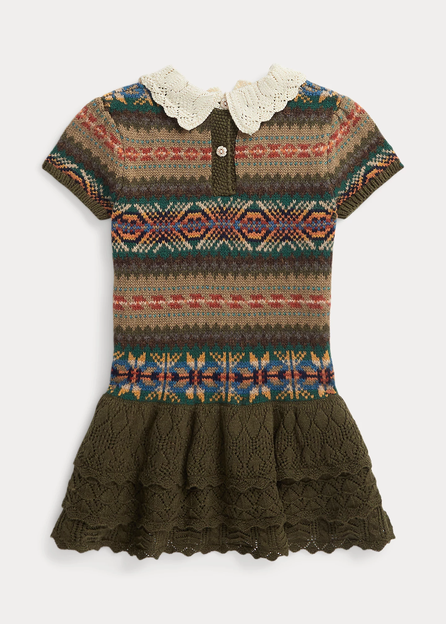 Fair Isle Cotton-Wool Sweater Dress