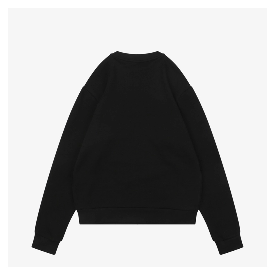 Mxxcler Velvet-Flocked Logo Crewneck Sweatshirt