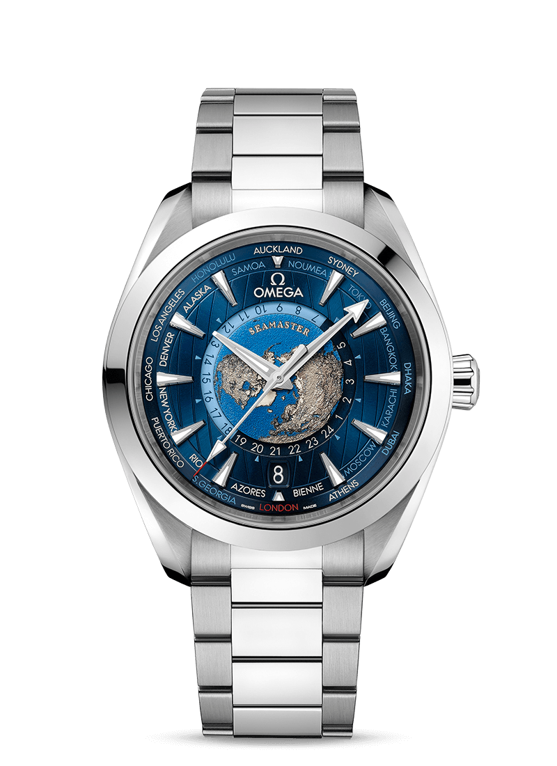 [2026 Mirror Grade]OMEGA Aqua Terra 150M CoAxial Master Chronometer GMT Worldtimer 43mm O22012432203001