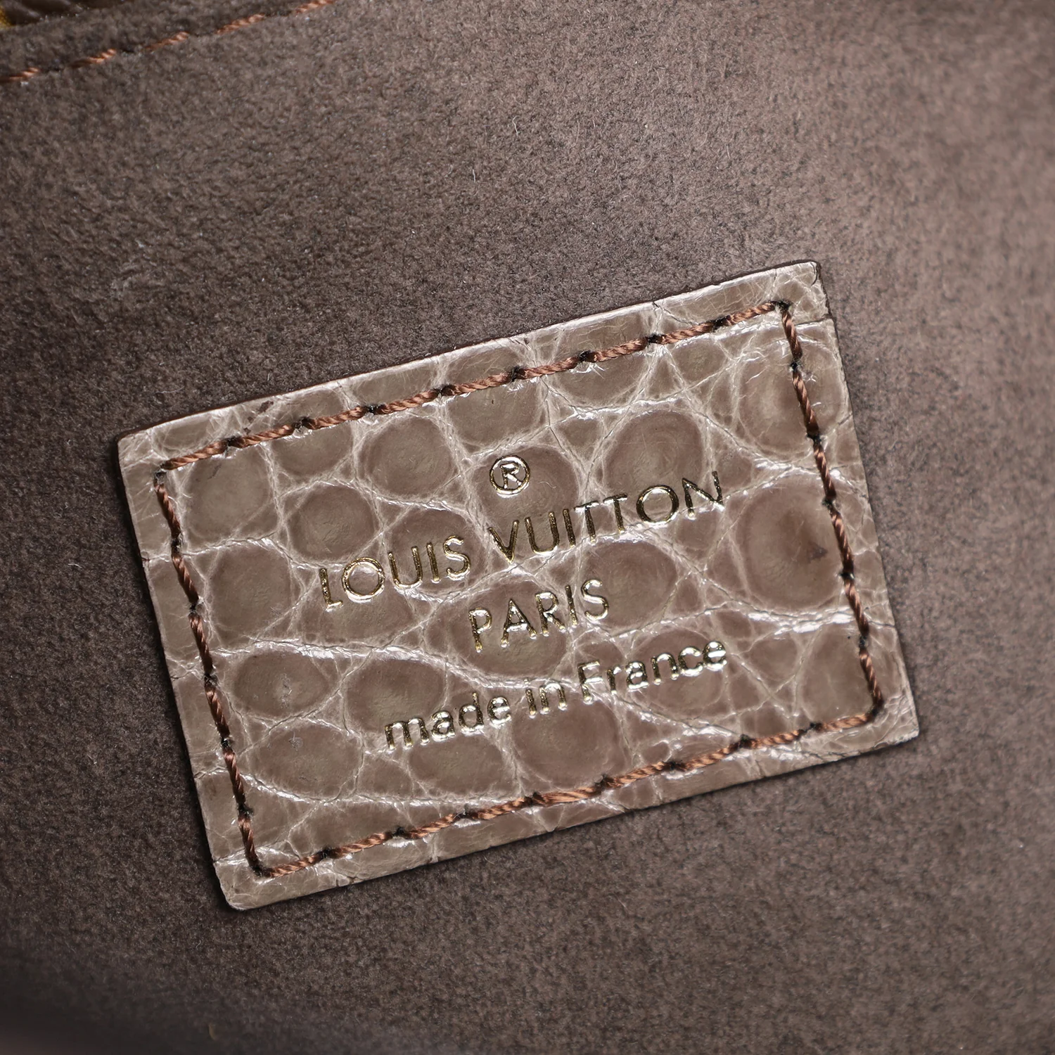 Monogram Alligator Python Shoulder Bag