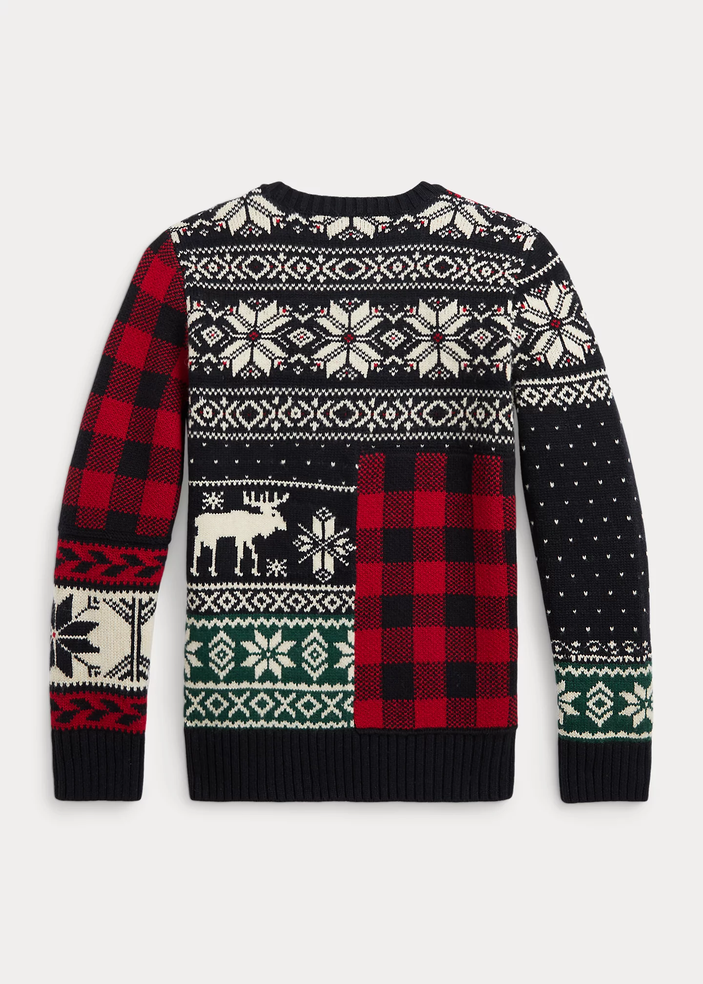 Patchwork Crewneck Sweater