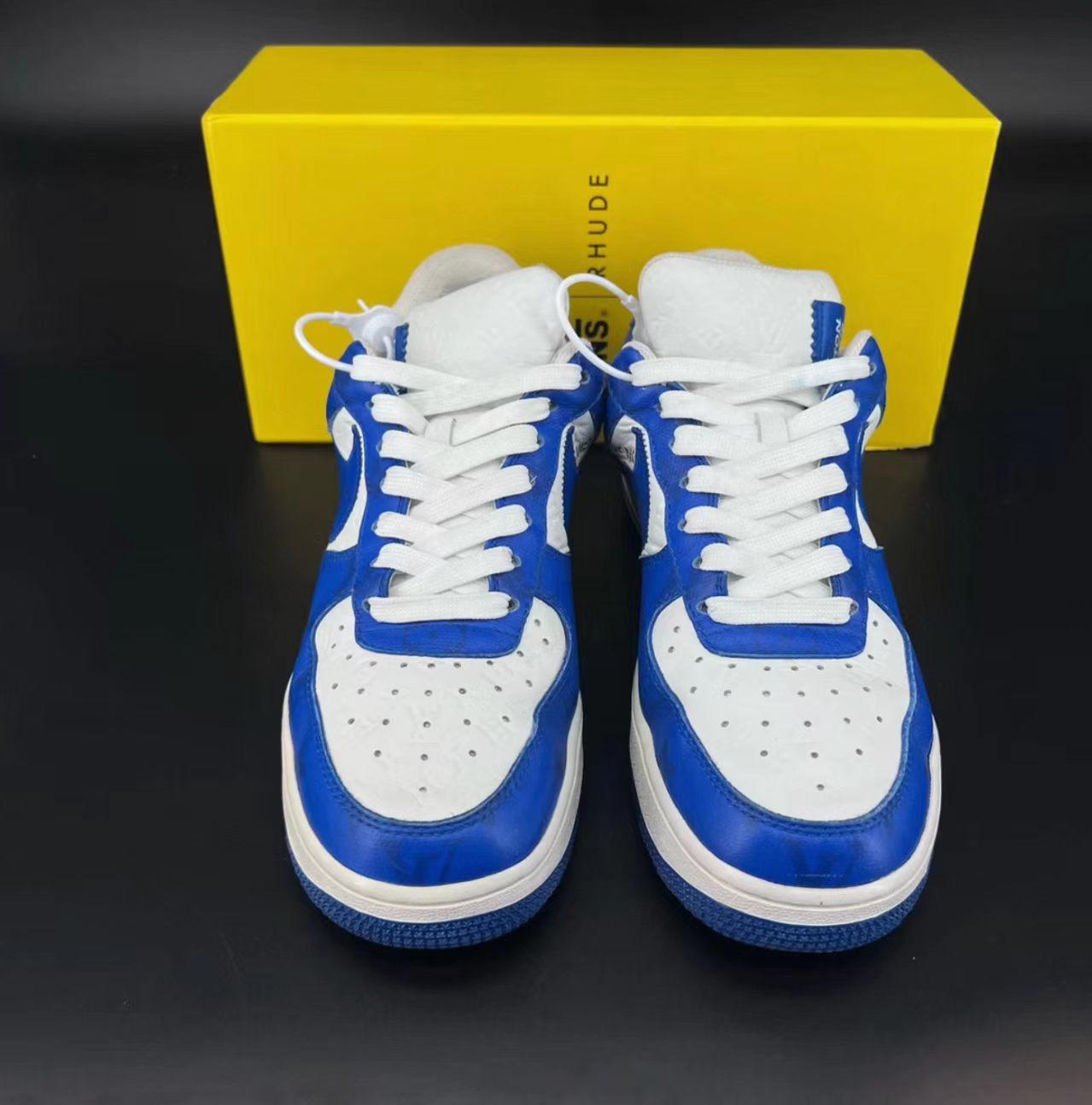 Louis Vuitton x Nike Air Force 1 Low "Blue Monogram" by Virgil Abloh