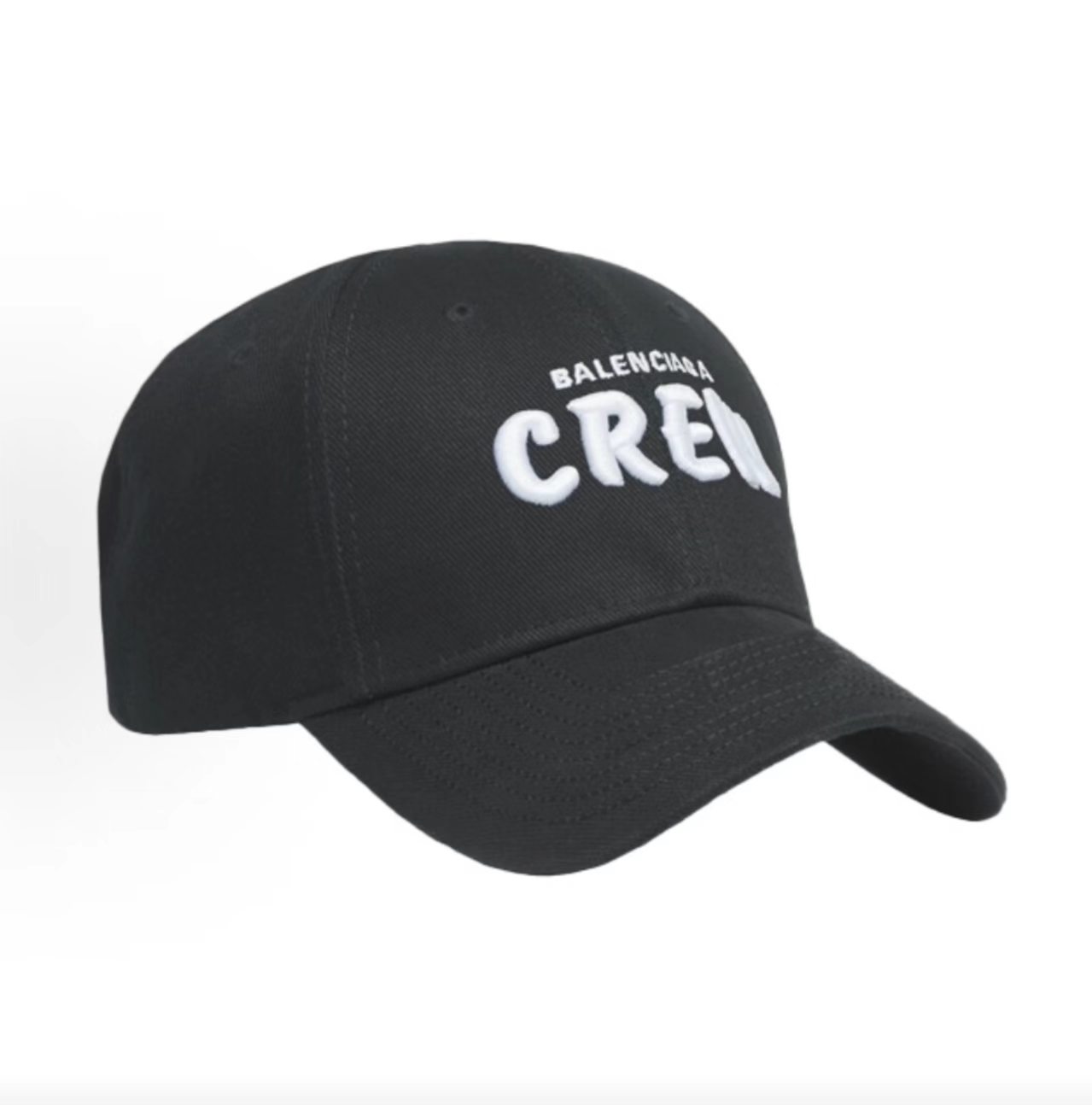 Balenciaga CREW Black Baseball Cap