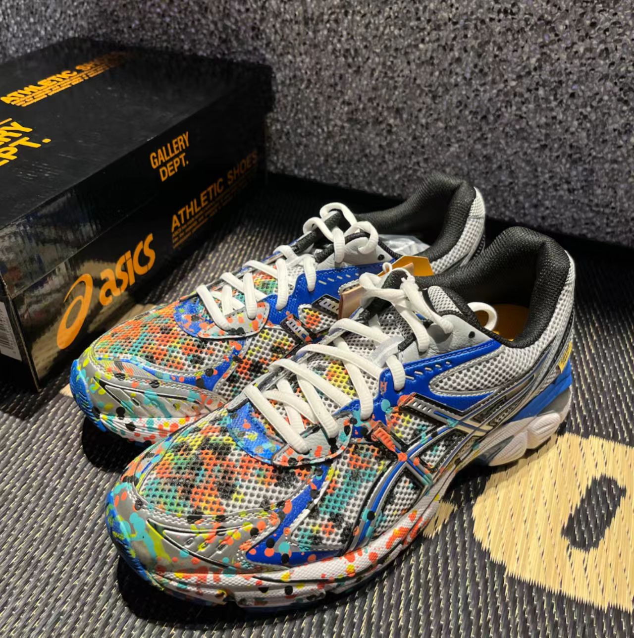 ASICS GT-2160 Silver Blue Multi Color Splatter