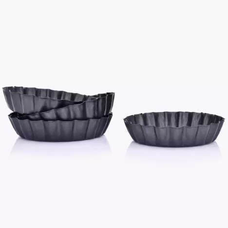 MARKA DUKA Zestaw mini form do tarty DUKA GOTA BAKE 4 sztuki stal węglowa