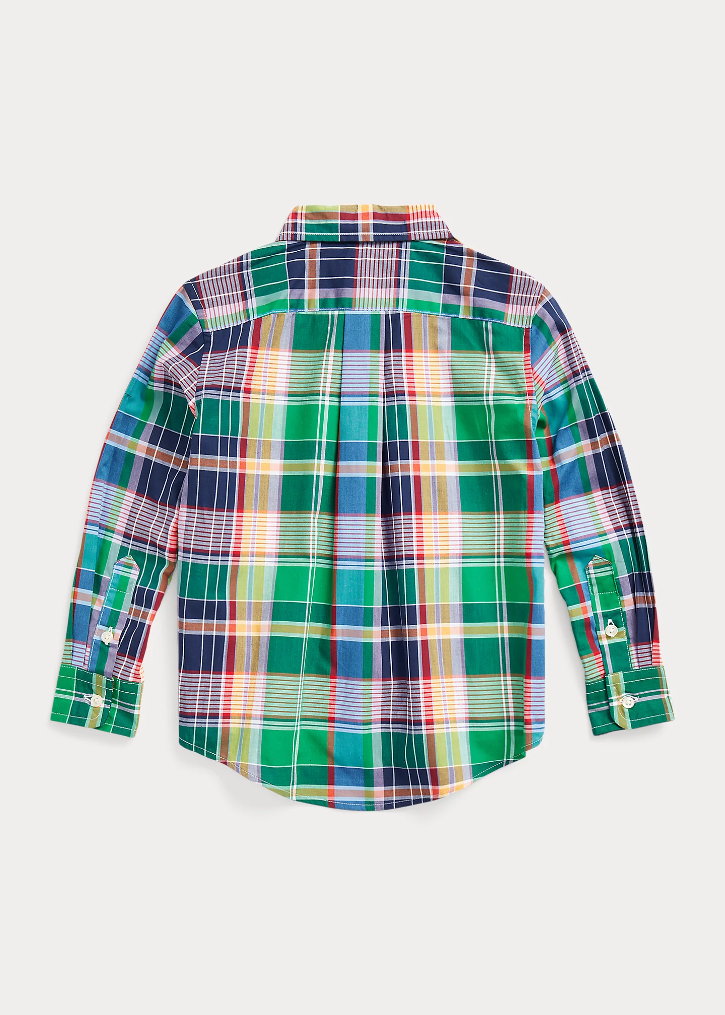 Plaid Cotton Poplin Shirt