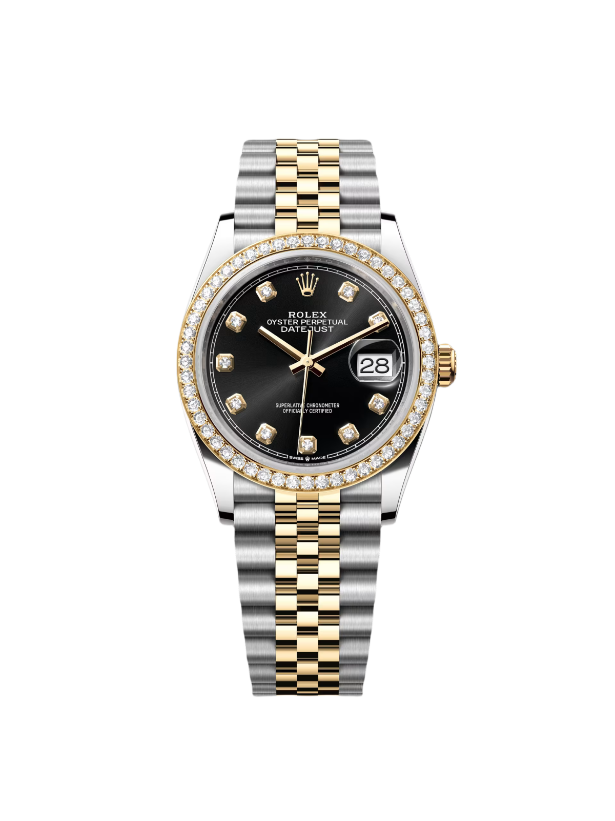 [2026 Mirror Grade]RLX  Datejust 36mm 126283 Bright Black Dial Oyster Bracelet Watch