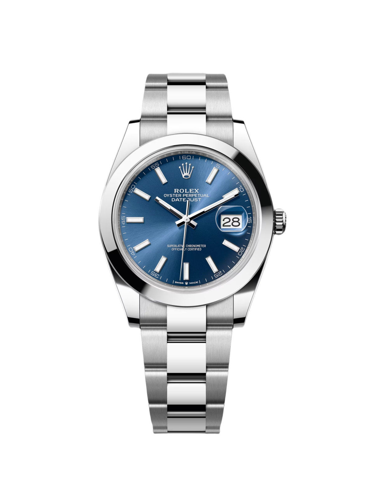[2026 Mirror Grade]RLX Datejust 41mm 126300 Blue Index Jubilee Stainless Steel Men’s Watch