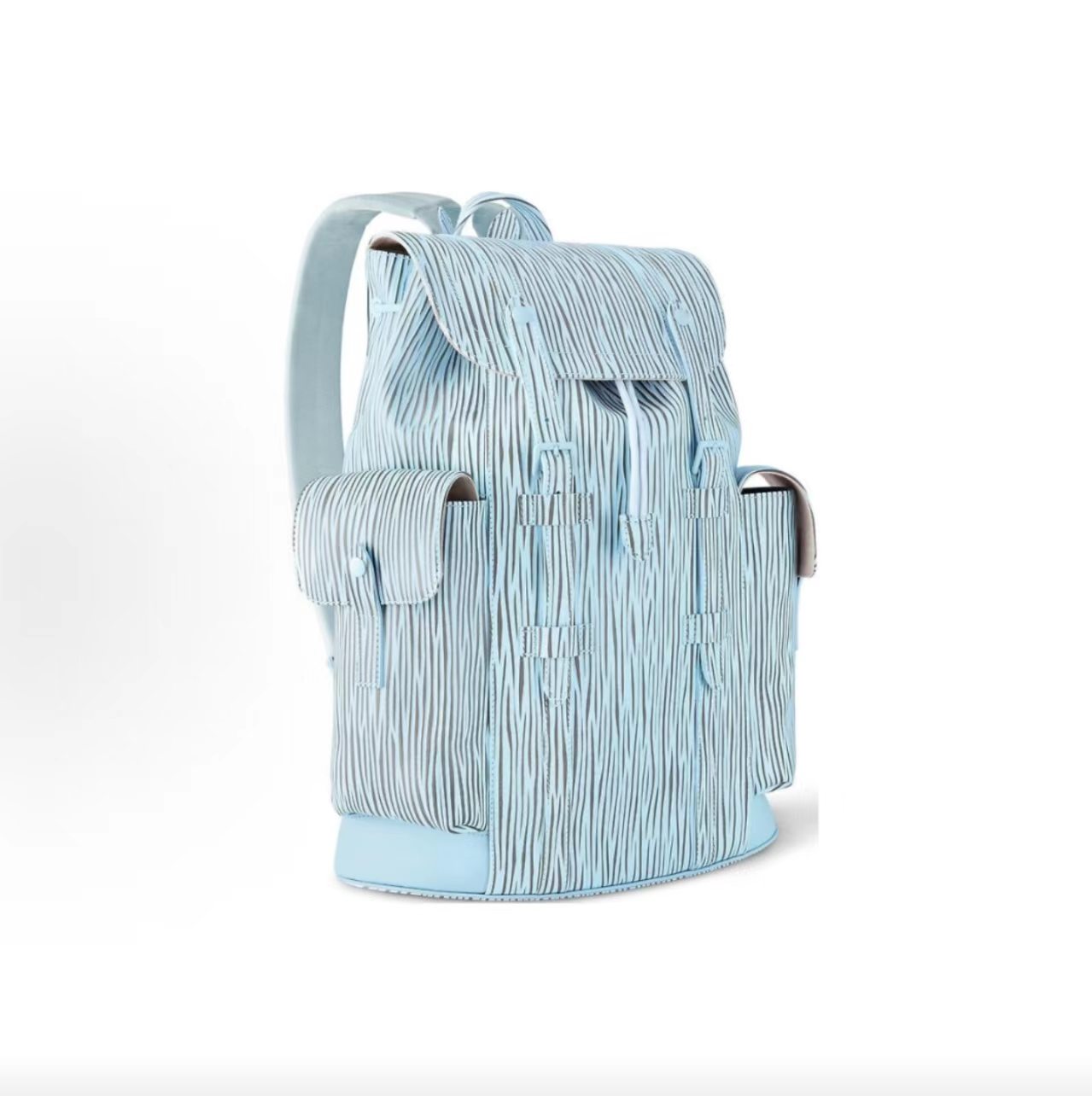 Louis Vuitton Christopher MM Backpack Epi Leather Light Blue