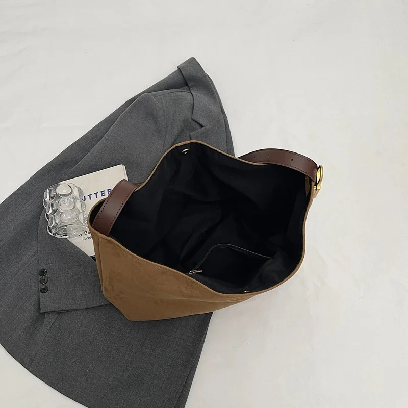 Edna Lock Suede Bag