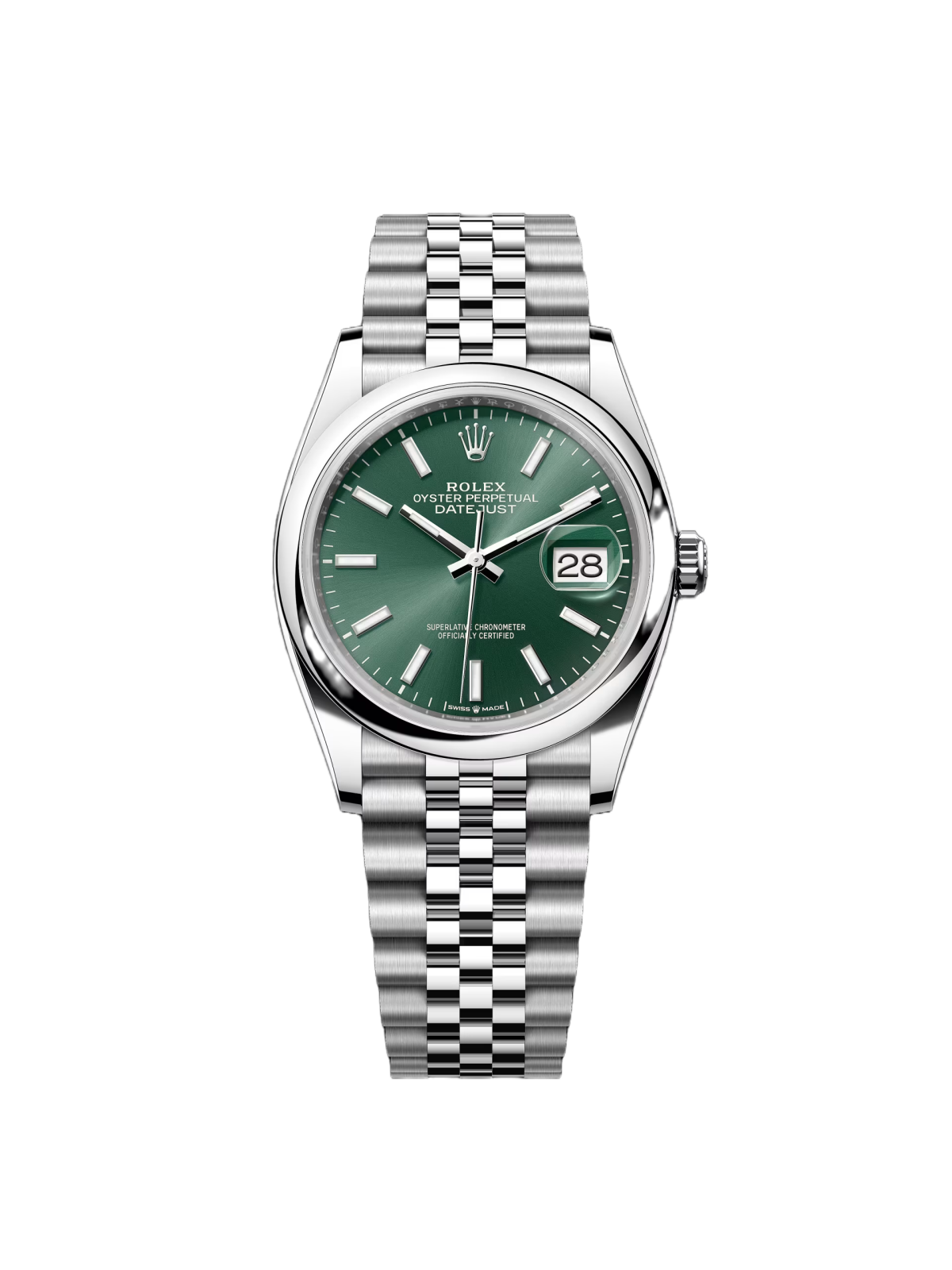 [2026 Mirror Grade]RLX  Datejust 36mm 126200 Mint Green Dial Stainless Steel Oyster Bracelet Watch