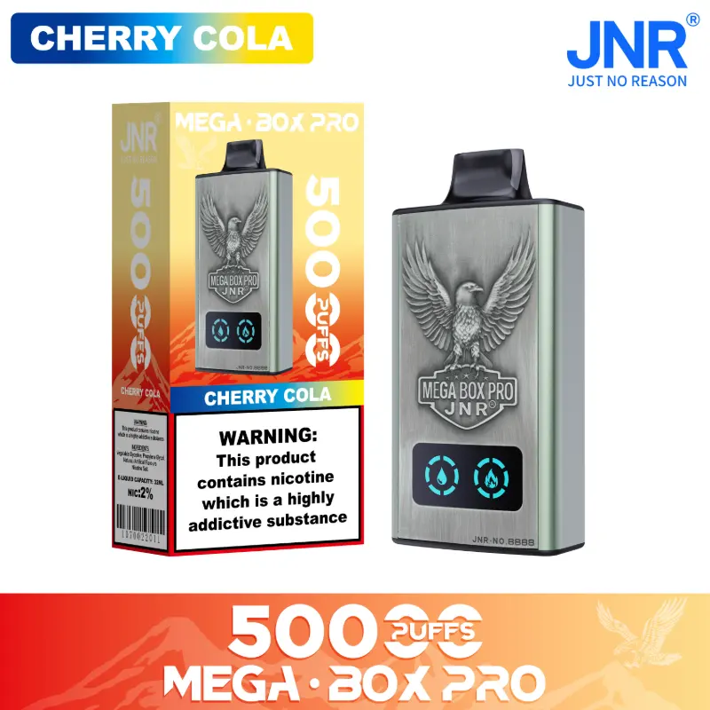 JNR - Mega Box Pro - 50K Puffs - Disposable Vape - Cherry Cola