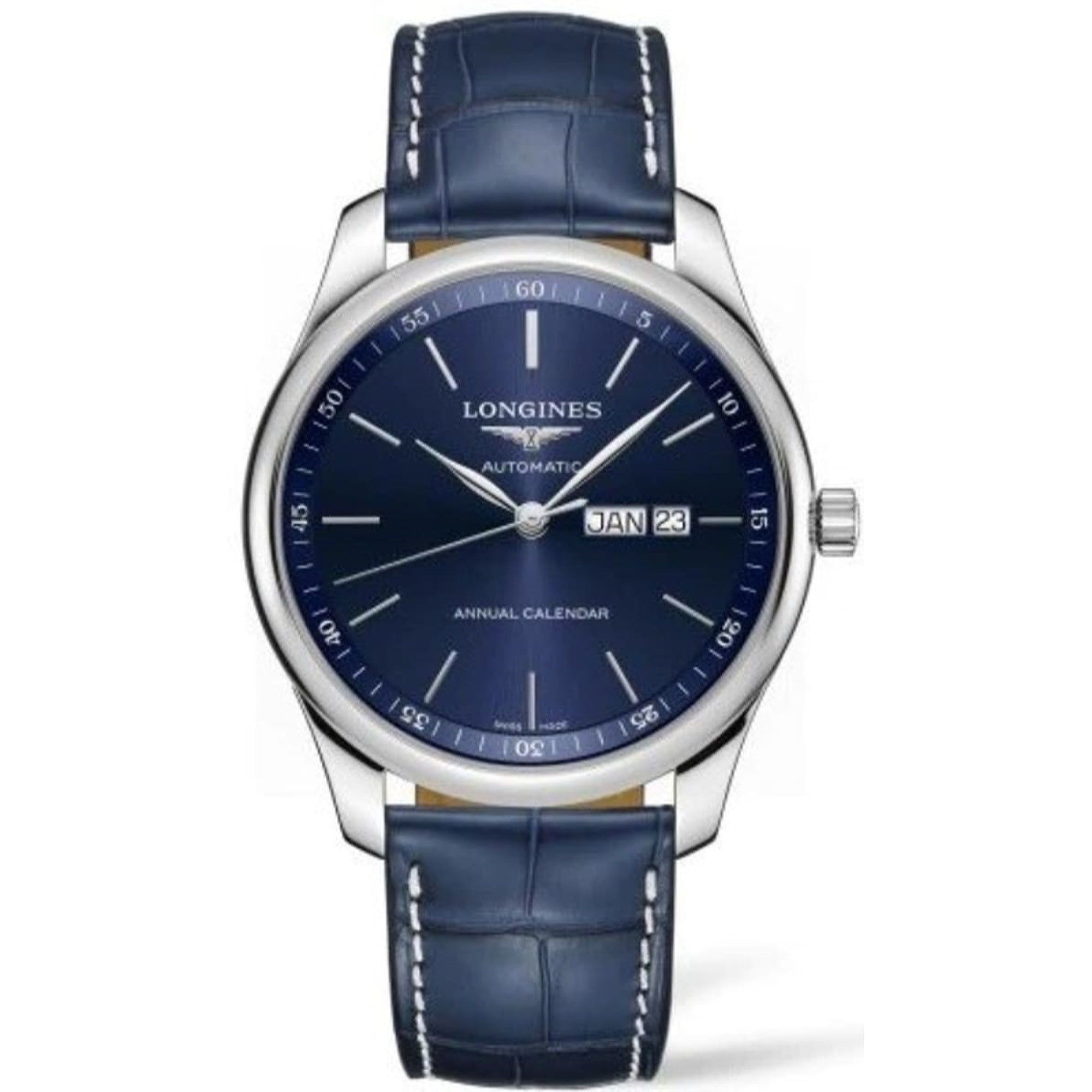 [2026 Mirror Grade]Longines Men's L2.920.4.92.0 Master Collection Blue Leather Watch