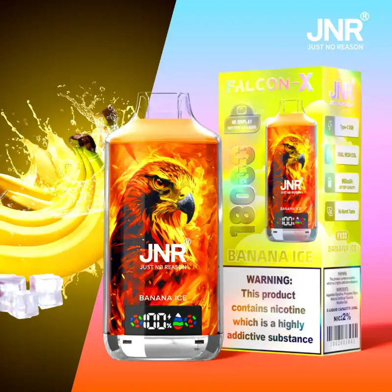 JNR - Falcon X - 18K Puffs - Disposable Vape - Banana Ice