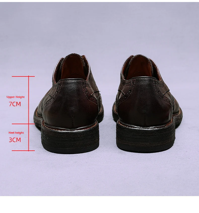 (Ships in 6 days)Handmade Goodyear Men’s Derby Shoes  82803