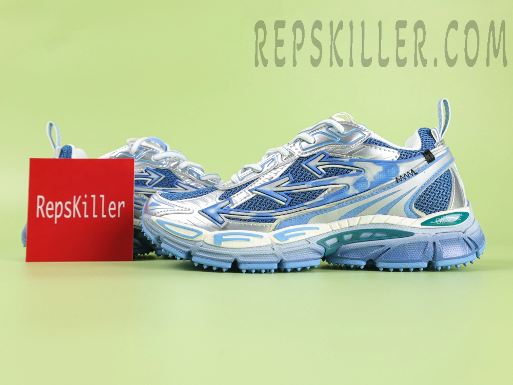 Off-White C/O Virgil Abloh Be Right Back “Silver/Blue”