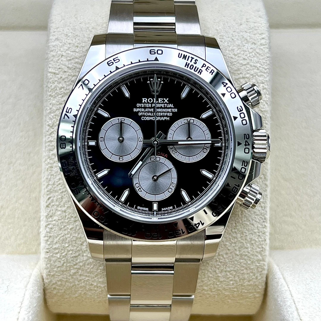 [2026 Mirror Grade]ROLEX Daytona White Gold/Black/Oyster m126509-0001
