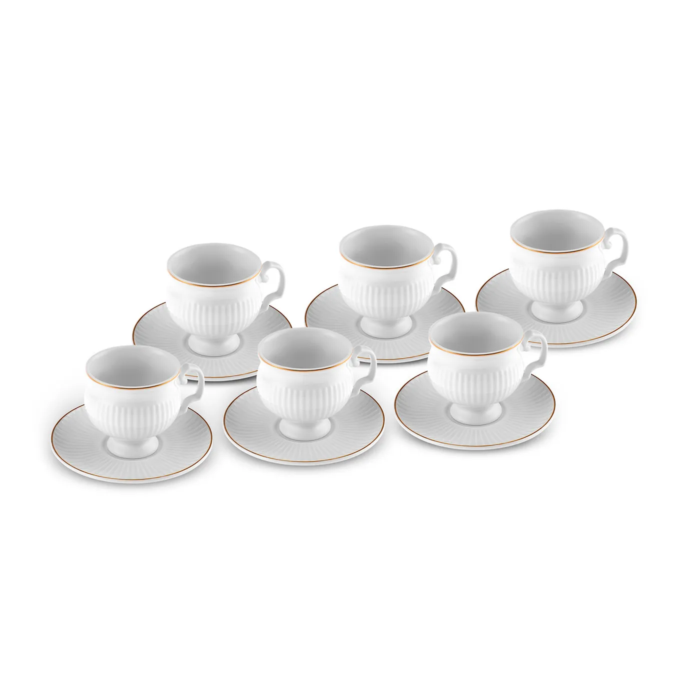 Coffret de tasses à café Karaca Malta pour 6 personnes, 100 ml