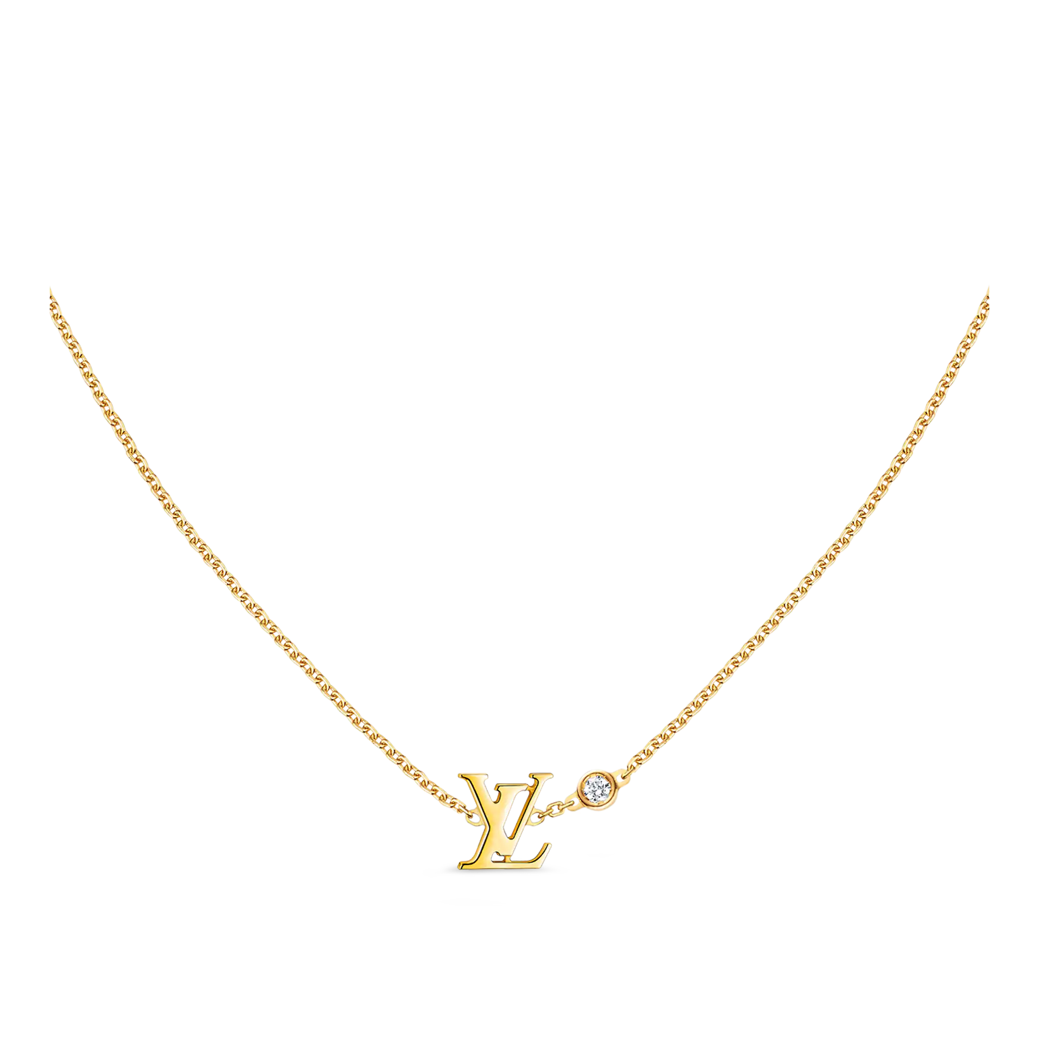 Idylle Blossom  Pendant, Yellow gold and diamond