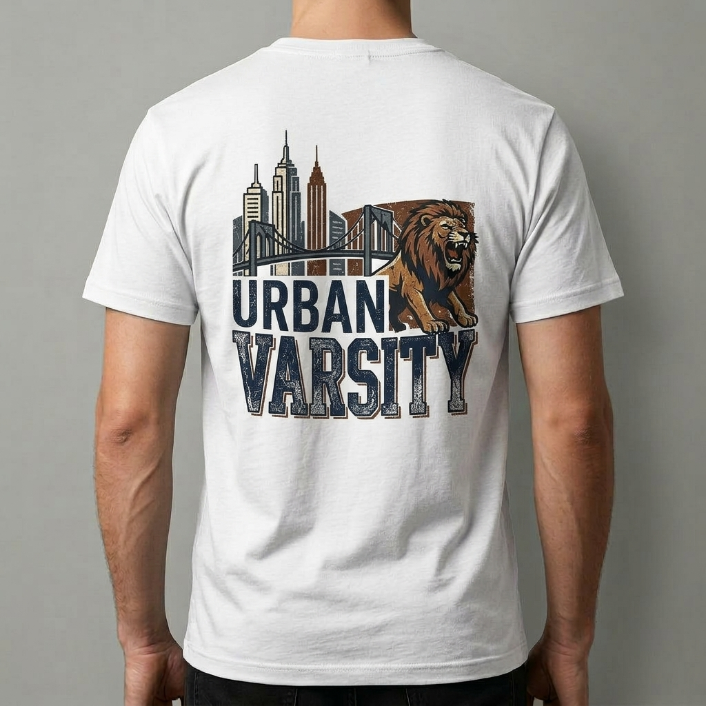 City Varsity Tee, Vintage Athletic Graphic T-Shirt, Unisex Streetwear Shirt CityTee3
