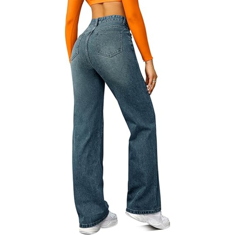 CHICDENLY Straight Leg Jeans for Women
