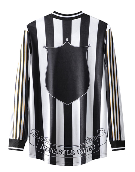 Newcastle United Retro Home Long Sleeve Football Jersey 97-99