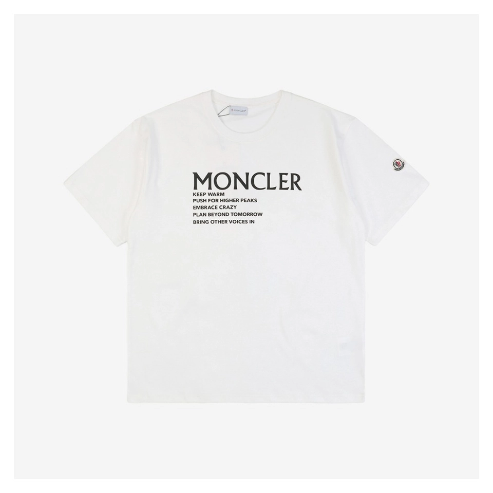 Mxxcler Arm MK Logo Slogan T-Shirt (Black/White)