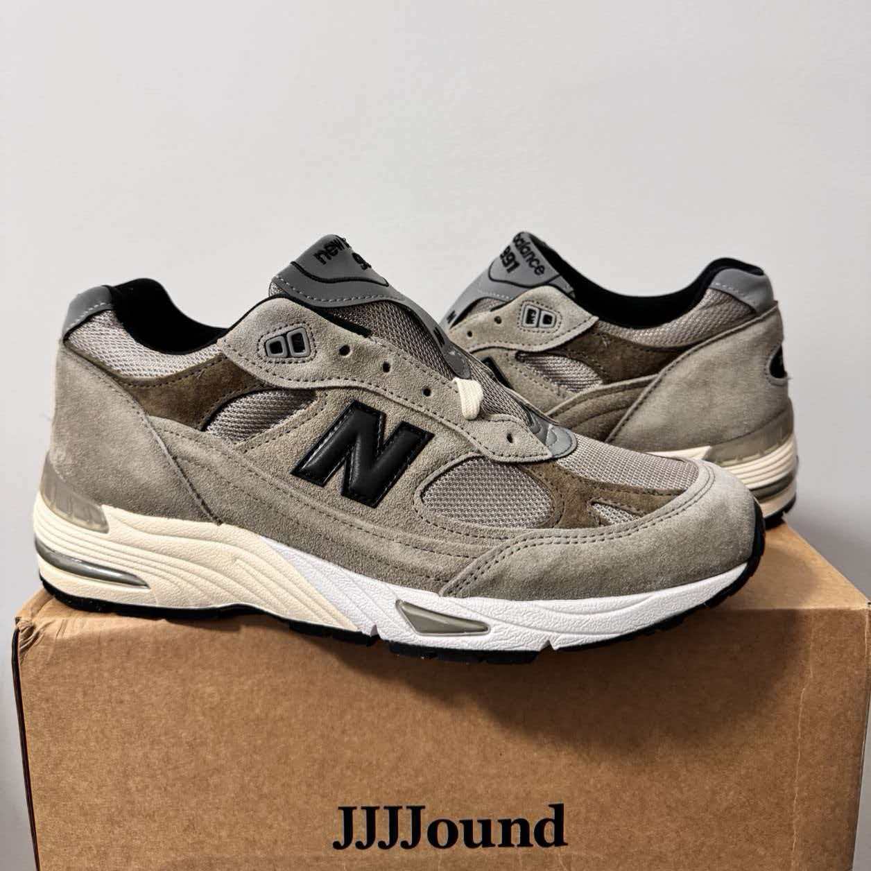 JJJJound × New Balance 991V1 Made in England 'Grey Olive'