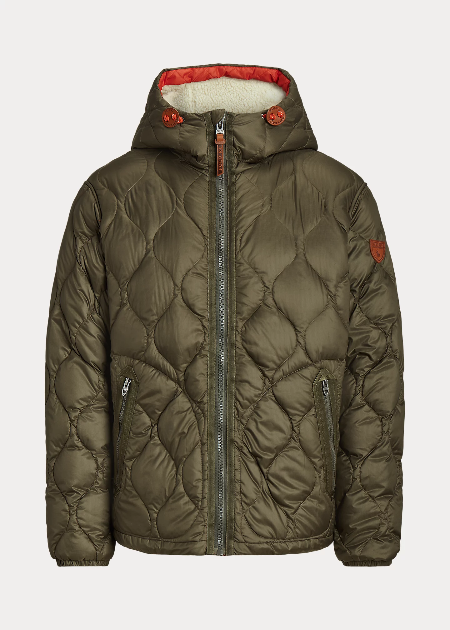 Water-Repellent Down Hooded Jacket