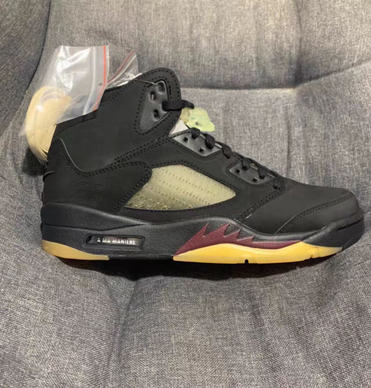 A Ma Maniére x Air Jordan 5 Retro "Black / Burgundy"