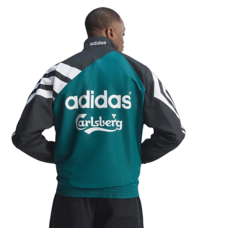 Liverpool 1995/96 Retro Style Training Windbreaker Jacket Green Fan Version