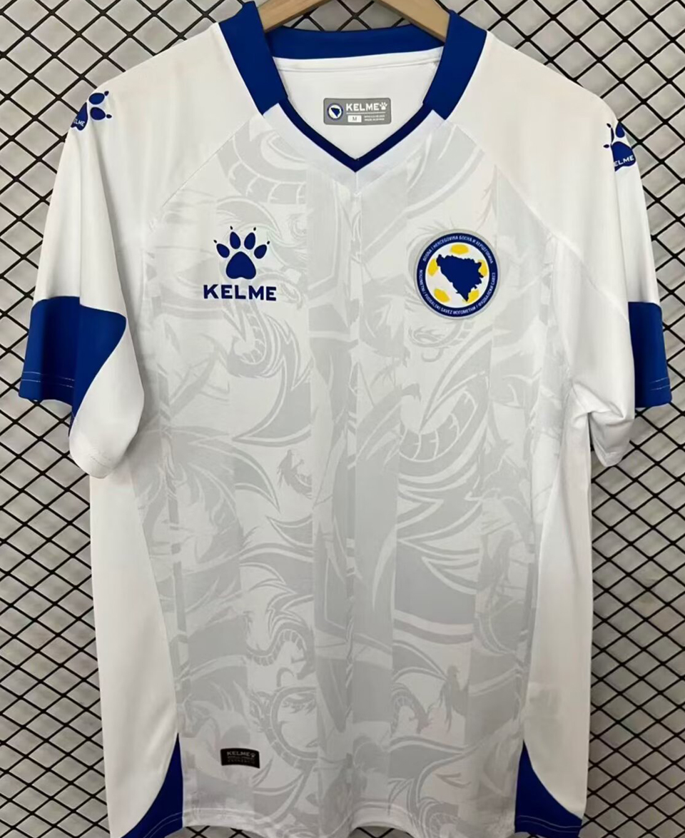 2026/27 Bosnia-Herzegovina Away White Fans Soccer Jersey