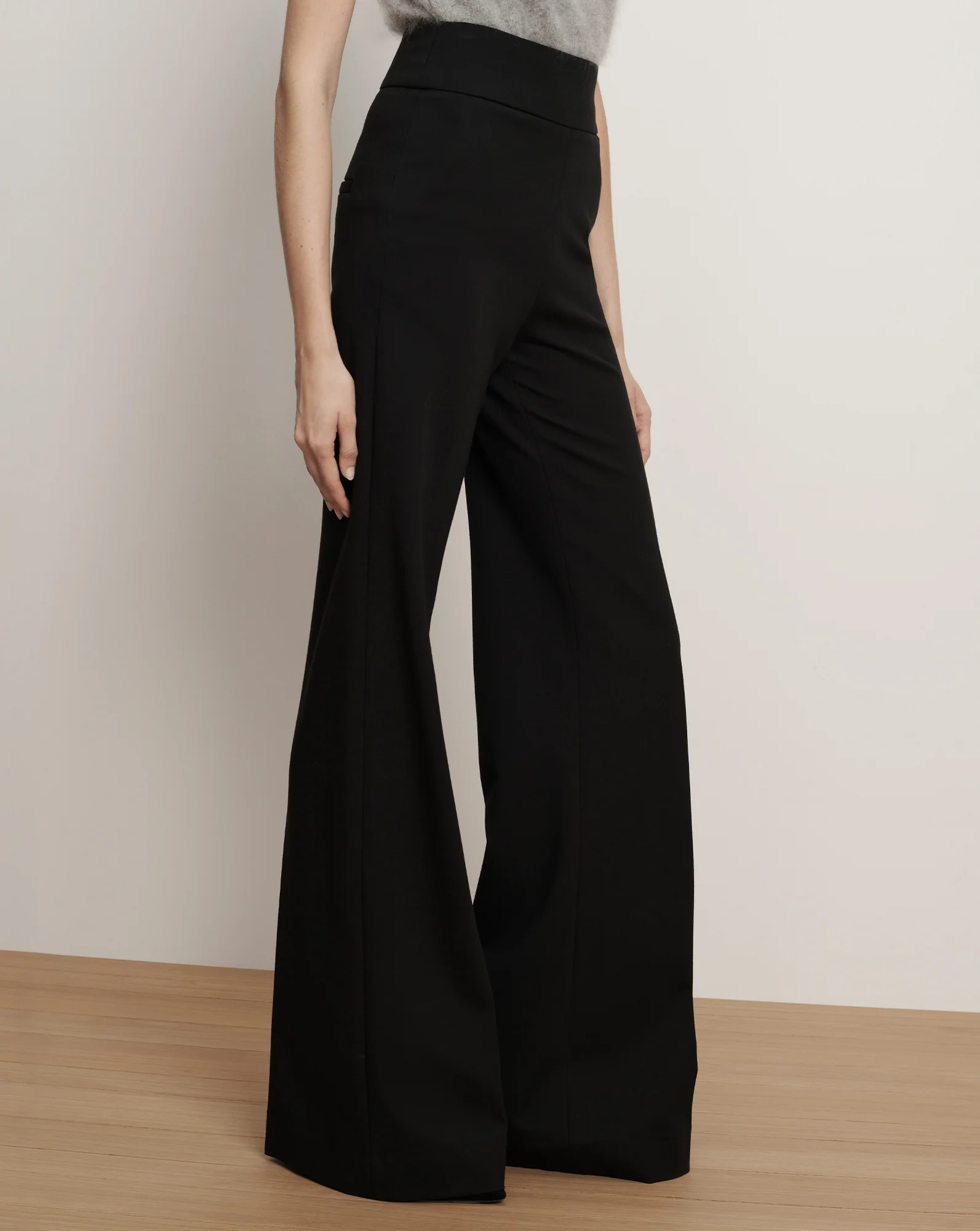 Kalinda Wide-Leg Ponte Pant