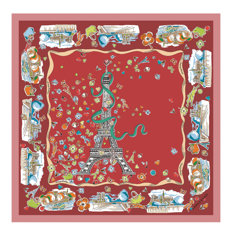 Equestrian Tower Silk scarf 50