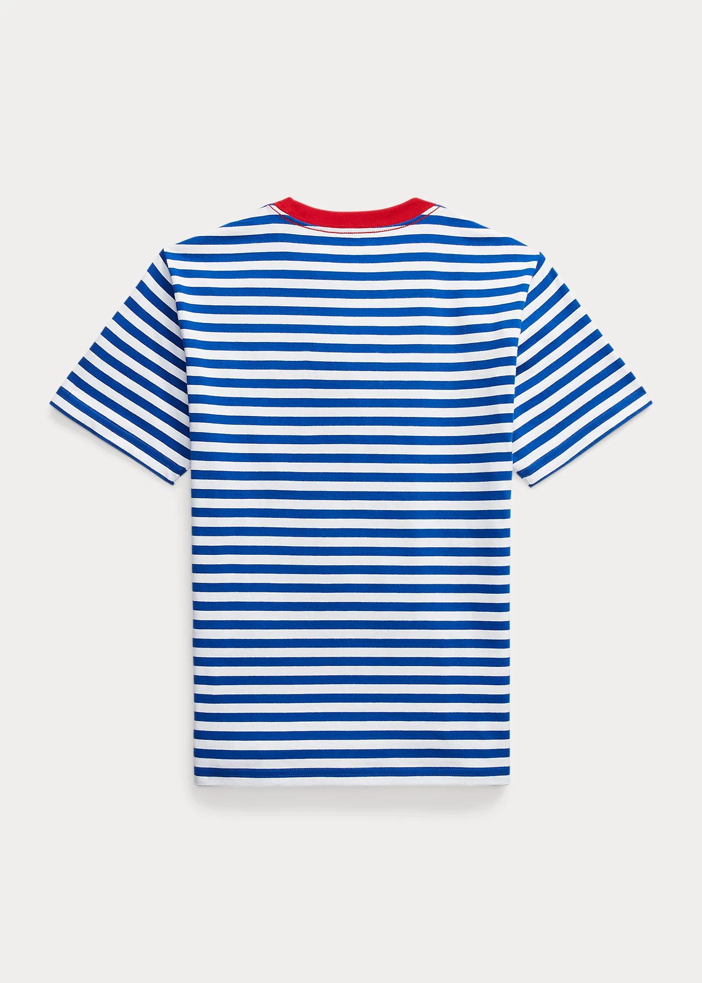 Striped Cotton Jersey Pocket Tee
