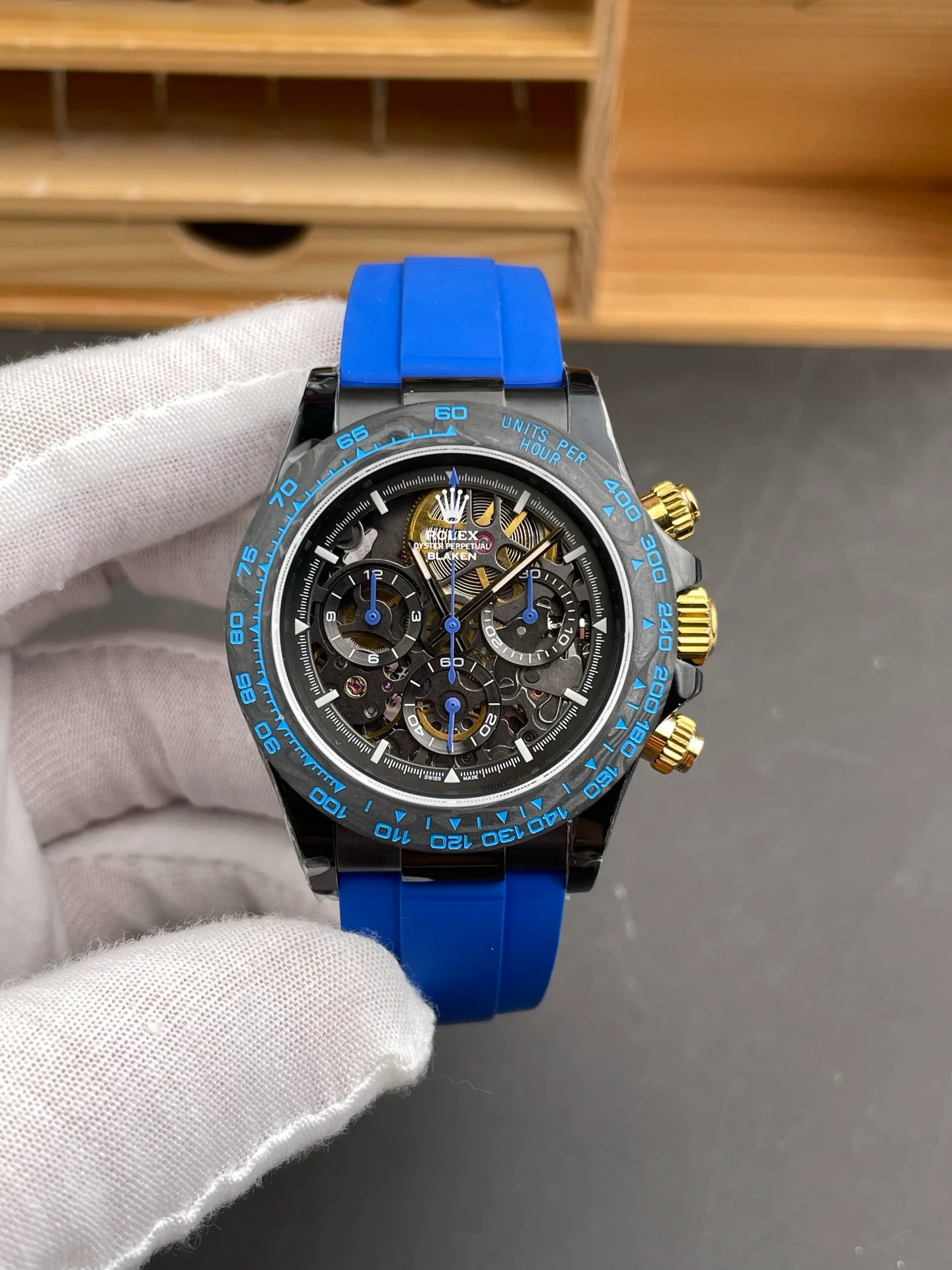 Skeleton Daytona Black Steel