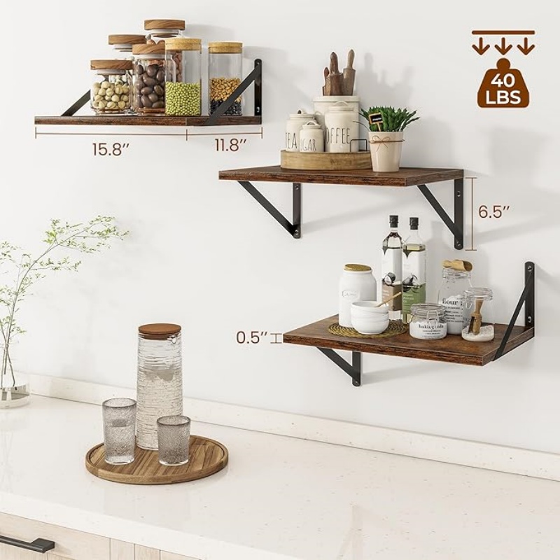 Deep Floating Shelves for Wall