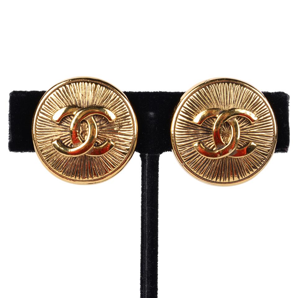 Vintage Gold Clip-On Earrings