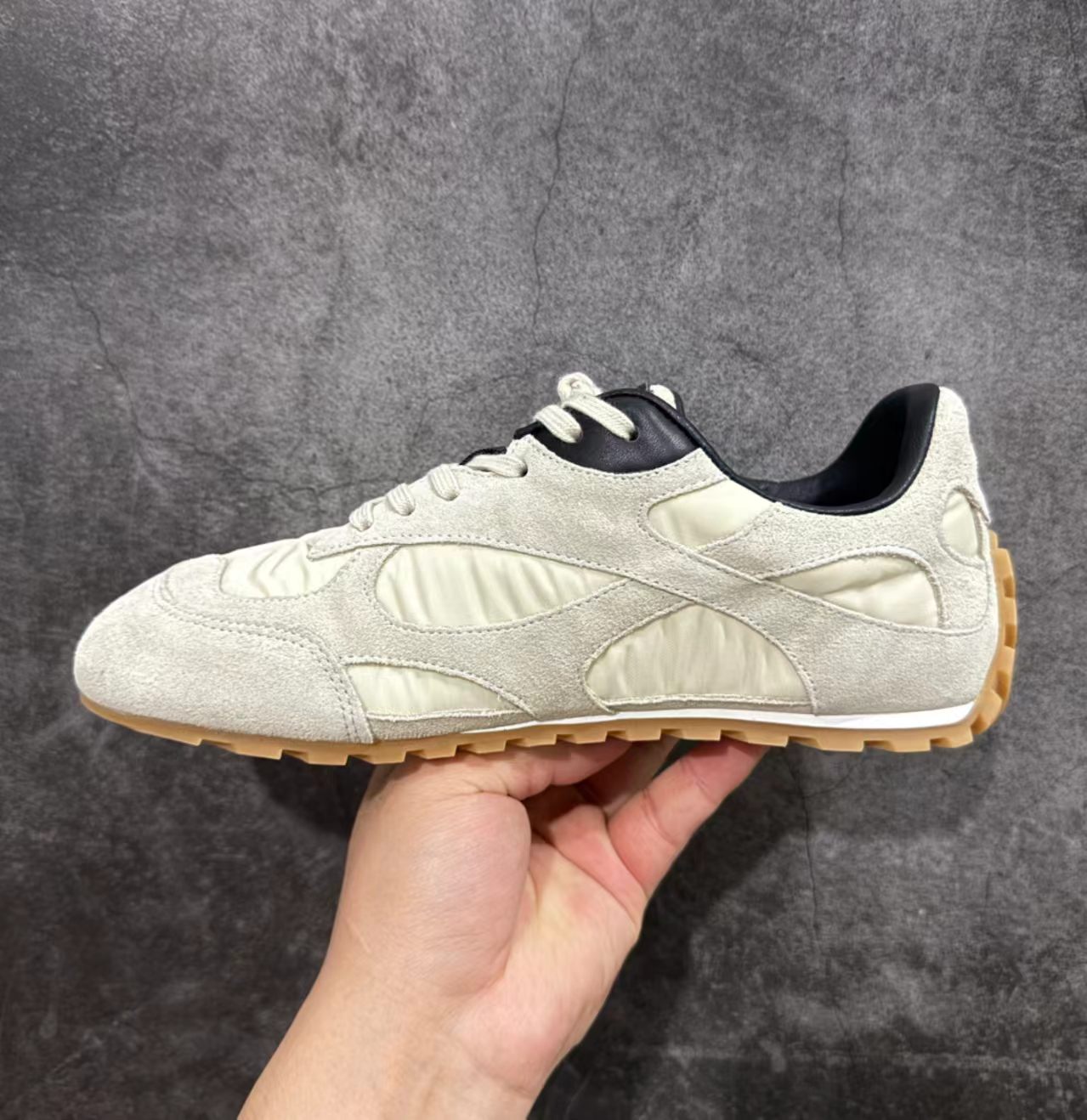 Bottega Veneta Orbit Flash Sneaker Sea Salt
