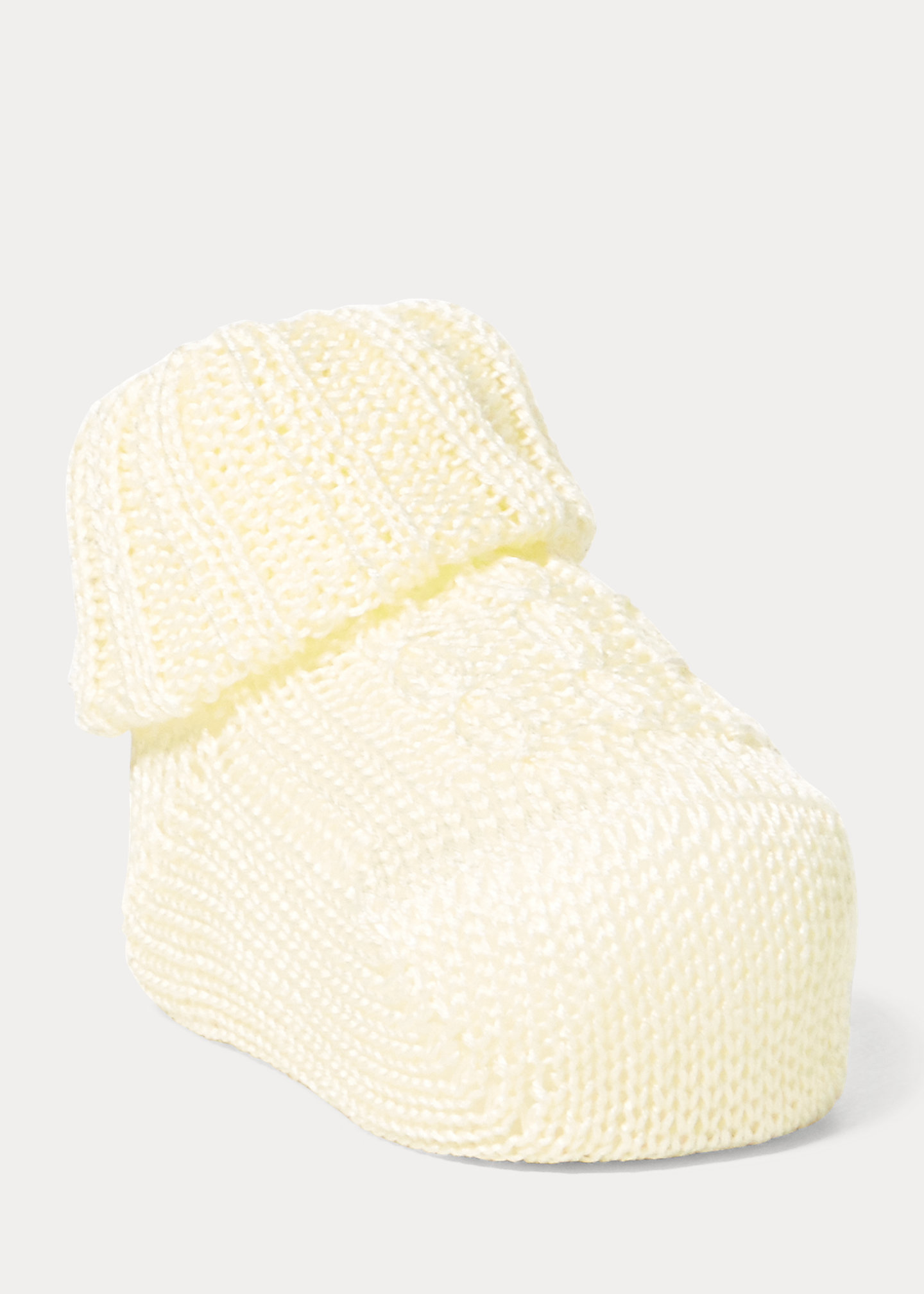 Cable-Knit Cotton Booties